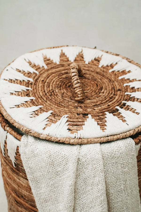 Banana stiched Wasmand - Bazar Bizar - Naturel - L