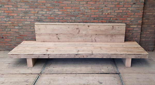 Steigerhouten Loungebank - rechte Rug