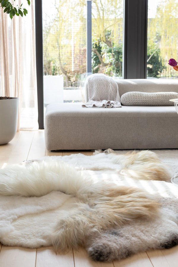 Basic Schapenpatch Natuurlijk Wit Gemengd