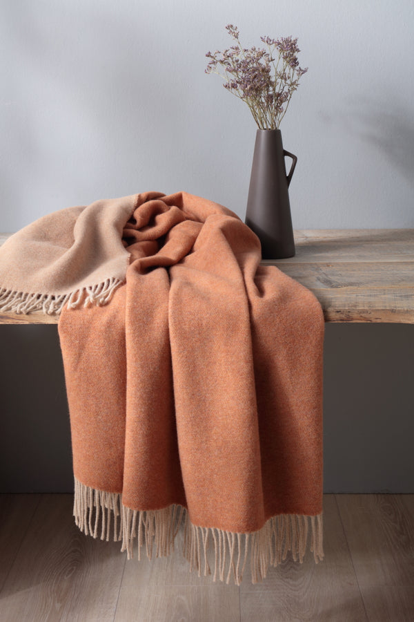 Woondeken - Plaid - Wol / cashmere - Terra / beige