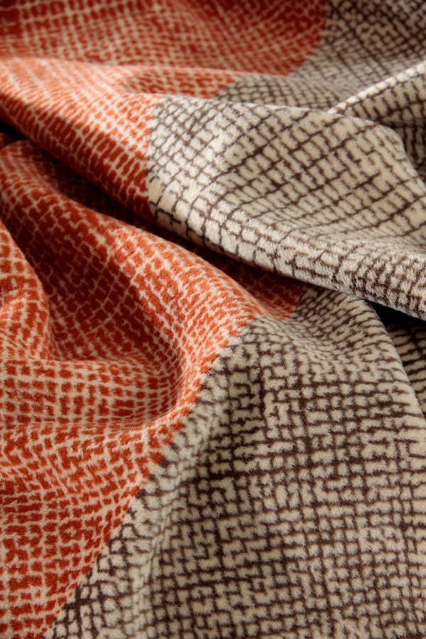 Woondeken - Plaid Terra tinten geblokt