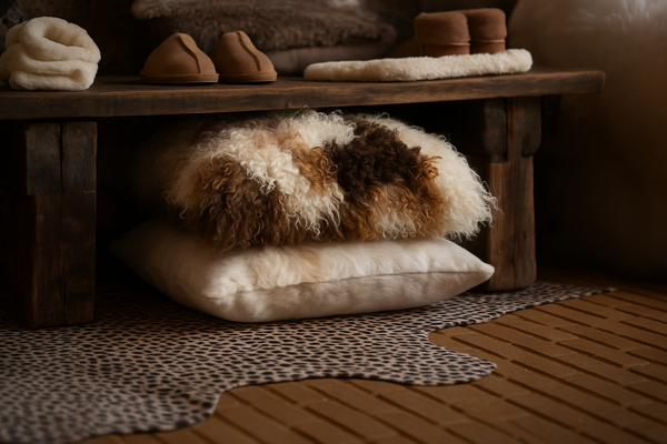 Krulkussen XL schapenvacht