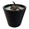 VICTORIA KAARS CROCO BLACK LEATHER M