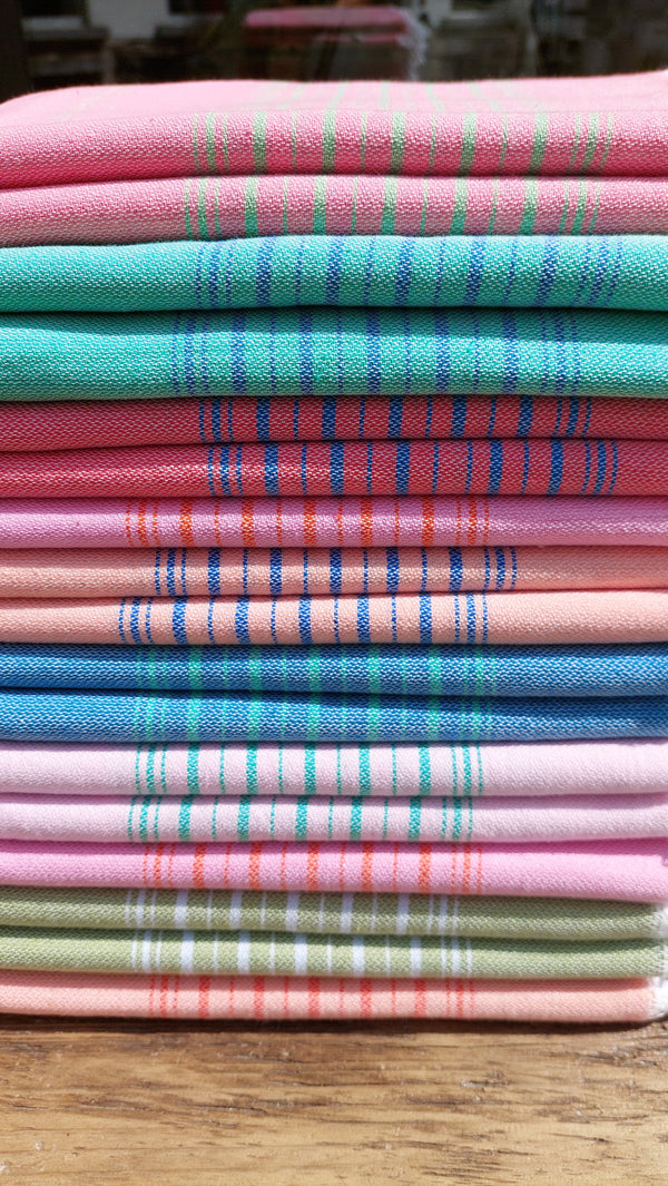 Hamamdoek - Candy Pink / Pistachio