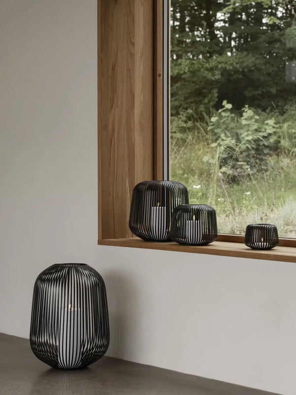 Windlicht Lito Black - L - Lantaarn