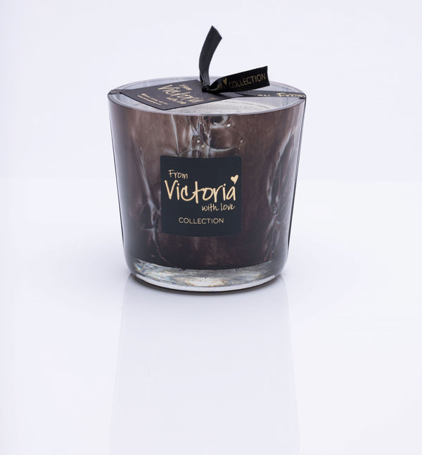 Victoria with Love Kaars - Marble Black - Trio van kaarsen