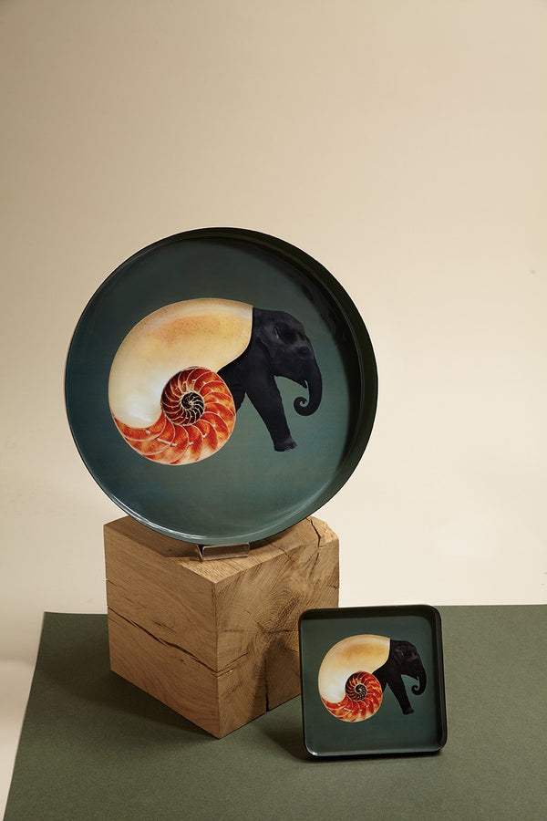 Plateau rond Schellephant - 33cm