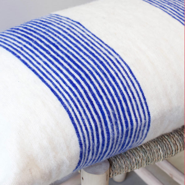 Berber Kussen Streep Blauw - Sierkussens