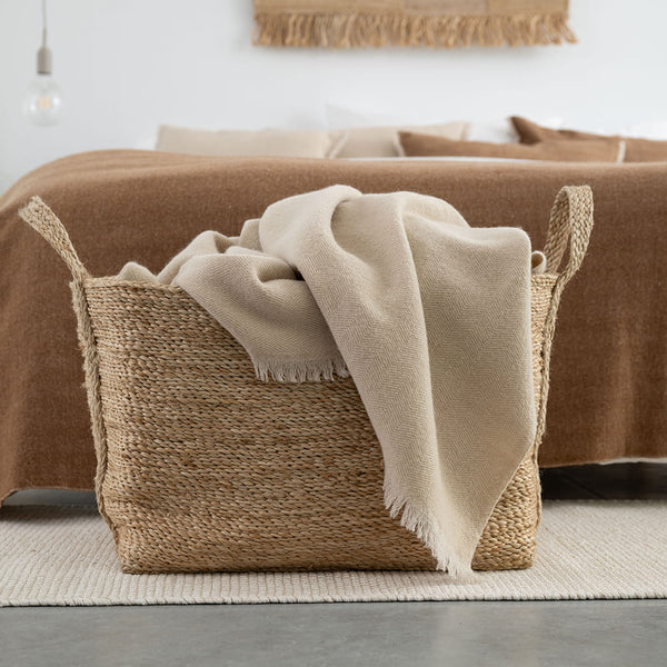 Jute Mand - Wasmand - Naturel - Large