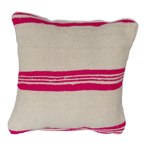 Berber Kussen Streep Fucia - Sierkussens - 60cm x 60cm