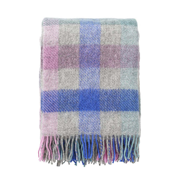 Klippan - Plaid - Brushed - Gotland - Wol - Multi Pastel - Turquoise - Pink
