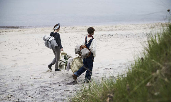 Klippan plaid wol Preppy - beige - Deken