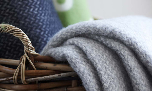 Klippan plaid wol Preppy - green - Deken