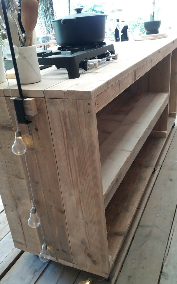 STEIGERHOUTEN BUITENKEUKEN/BAR OP MAAT