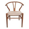 WISHBONE CHAIR-Y-CHAIR -WISHBONE STOEL ESSENHOUT NATUREL+NATUREL ZITTING-EETKAMERSTOEL