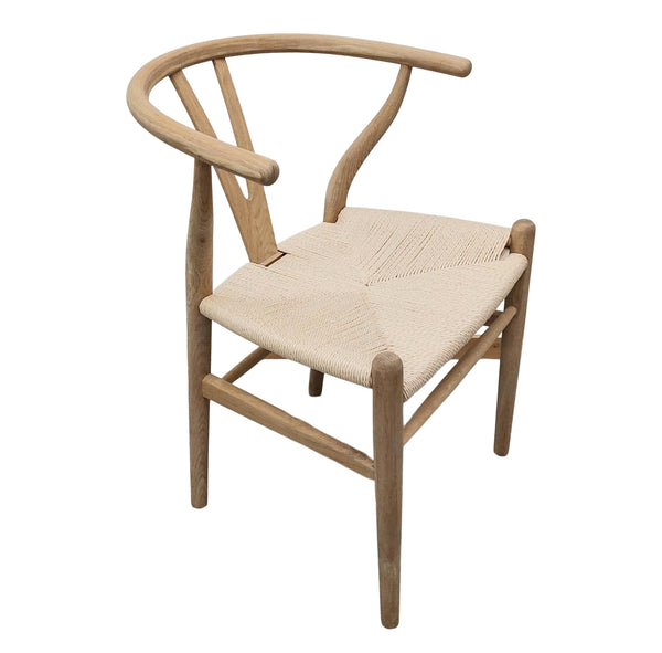 Eetkamerstoel gezeepte Eik - Wishbone stoel Eik
