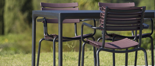 BAMBOO FOUR DINING TABLE BLACK