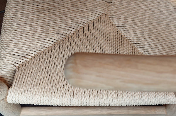 Eetkamerstoel gezeepte Eik - Wishbone stoel Eik