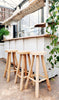 Eiken vaten-Naturel - Barkruk - Bijzettafel - Parasol