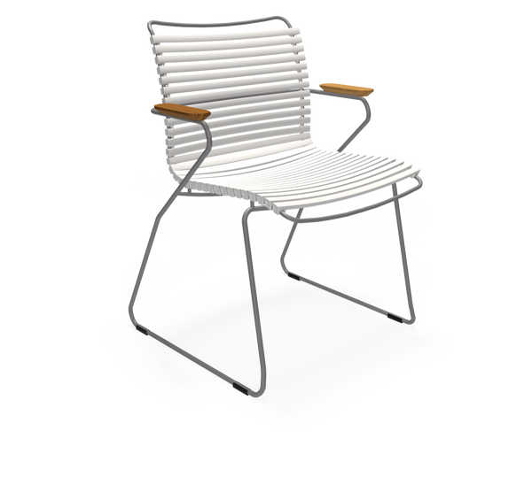 CLICK DINING CHAIR ARMREST MUTED WHITE