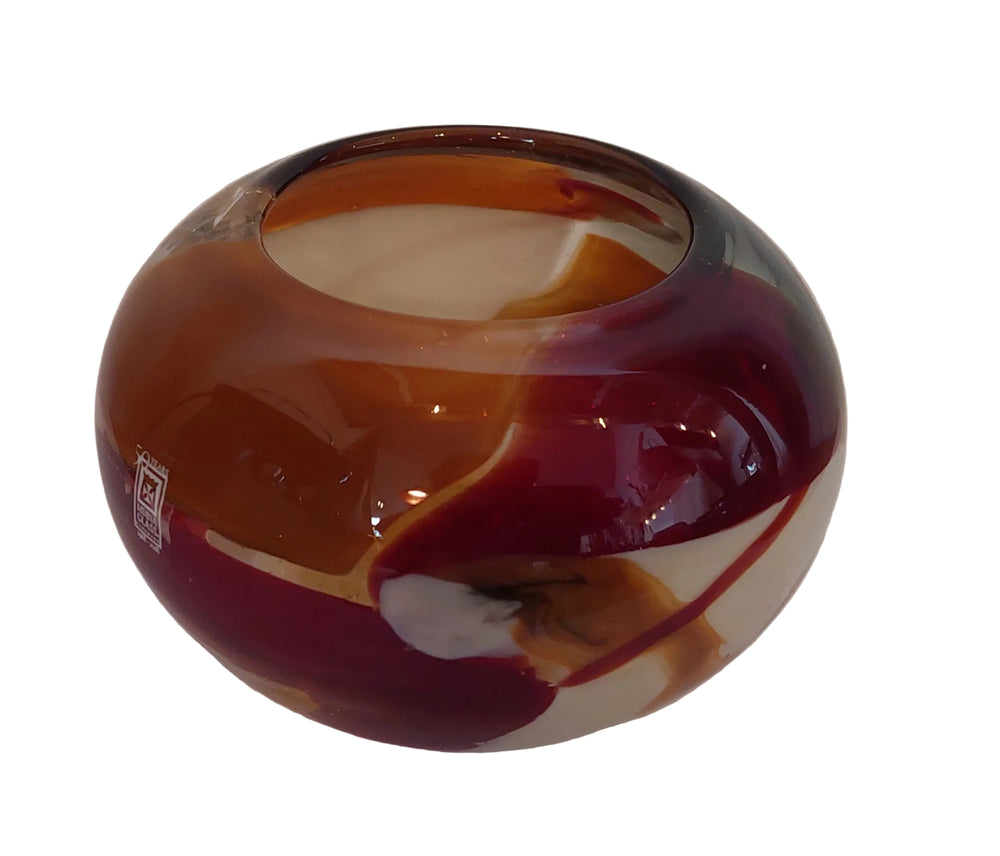 Windlicht - T-lichthouder Mdina -Bruin - Bordeaux - Beige