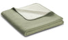 Woondeken - Plaid Olijfgroen + beige