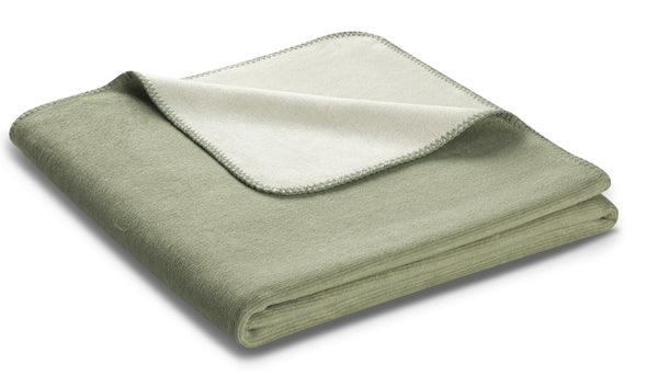 Woondeken - Plaid Olijfgroen + beige
