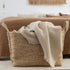 Herringbone deken beige - Visgraat plaid - wol