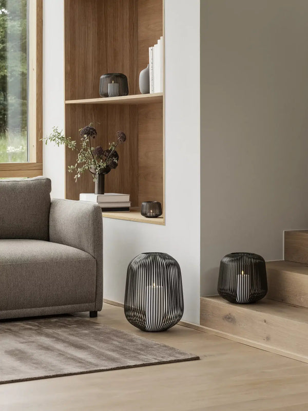 Windlicht Lito Black - M - Lantaarn
