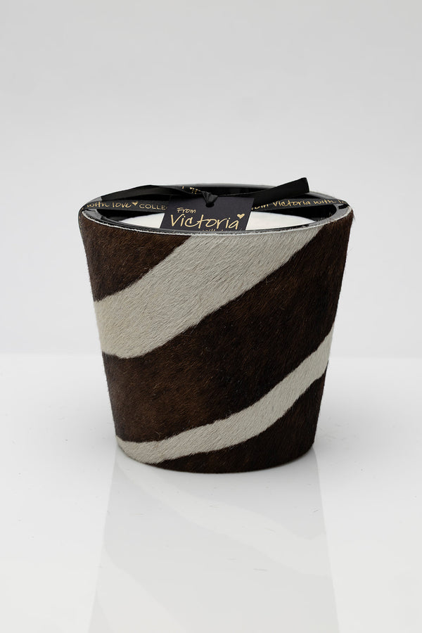 Victoria kaars - Zebra Mokka / Off white - Maat M