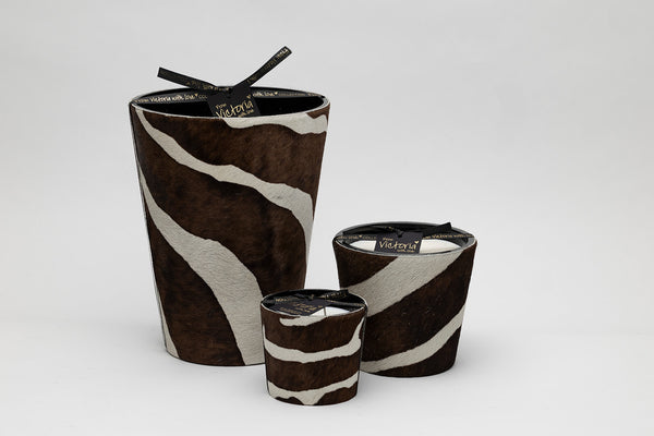 Victoria kaars - Zebra Mokka / Off white - Maat XL