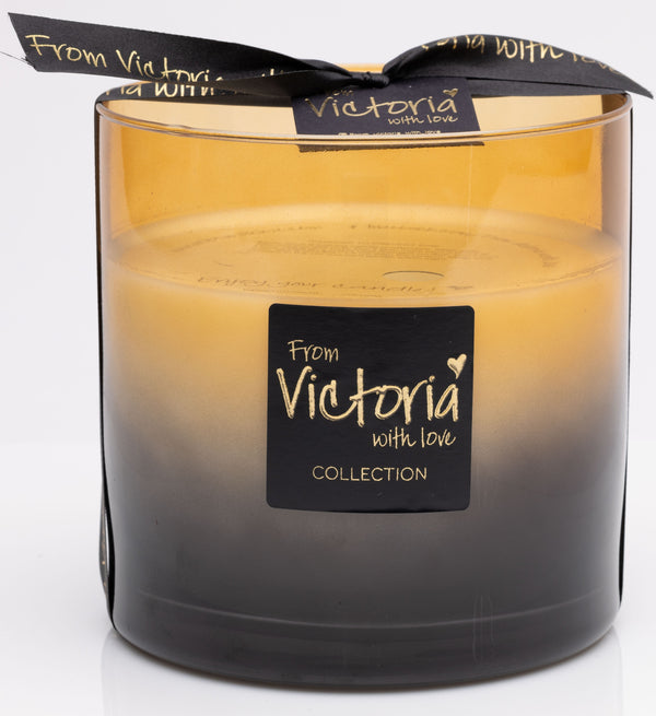 Victoria with love kaars - Zwart/Oranje - Stained glass