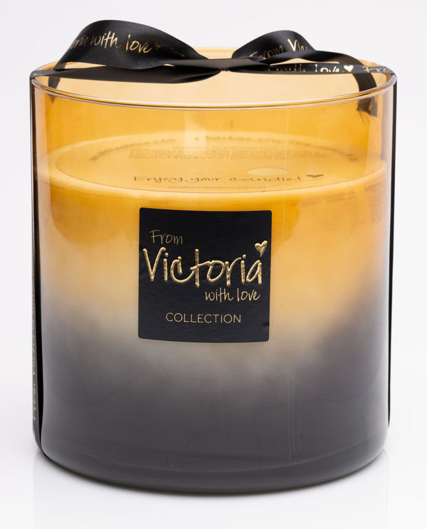 Victoria with love kaars - Zwart/Oranje - Stained glass