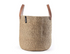 Mand met Lederen handvaten - Naturel - M