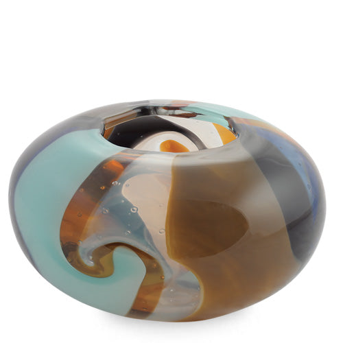 Windlicht - T-lichthouder Mdina -Licht blauw- beige - brown