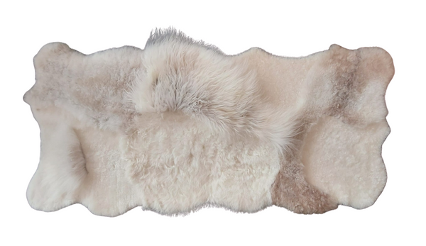 Basic schapenpatch Tapijt - Langwerpig   - Natuurlijk beige  ca 70cm x 170cm (Copy)