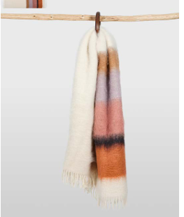 Ezcaray plaid Serenity Off White - Pink - Brick