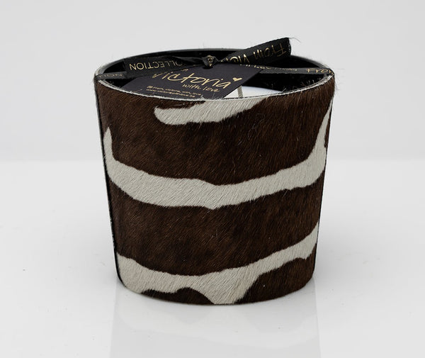 Victoria kaars - Zebra Mokka / Off white - Maat XL