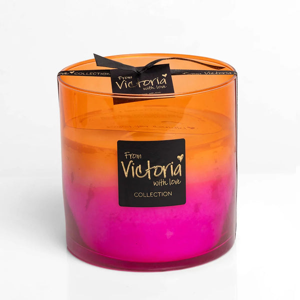 Victoria with love kaars - Roze / Oranje - Zomercollectie