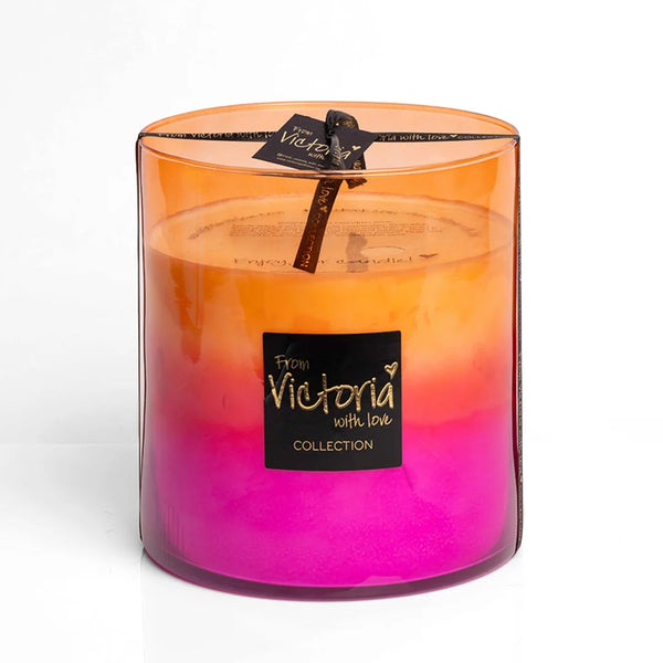 Victoria with love kaars - Roze / Oranje - Zomercollectie
