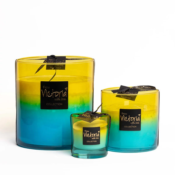 Victoria with love kaars - Blauw / Geel - Zomercollectie