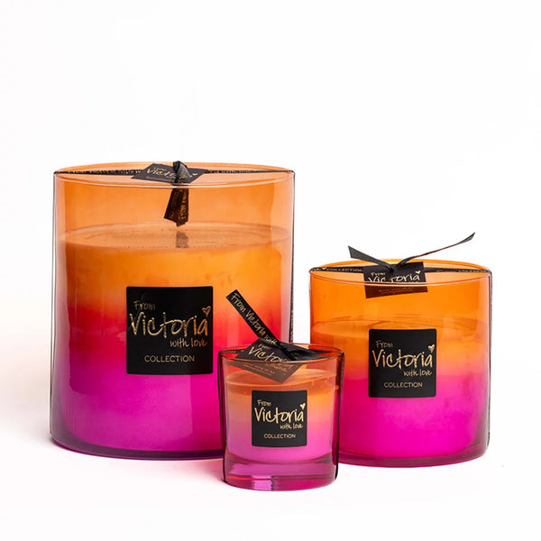 Victoria with love kaars - Roze / Oranje - Zomercollectie