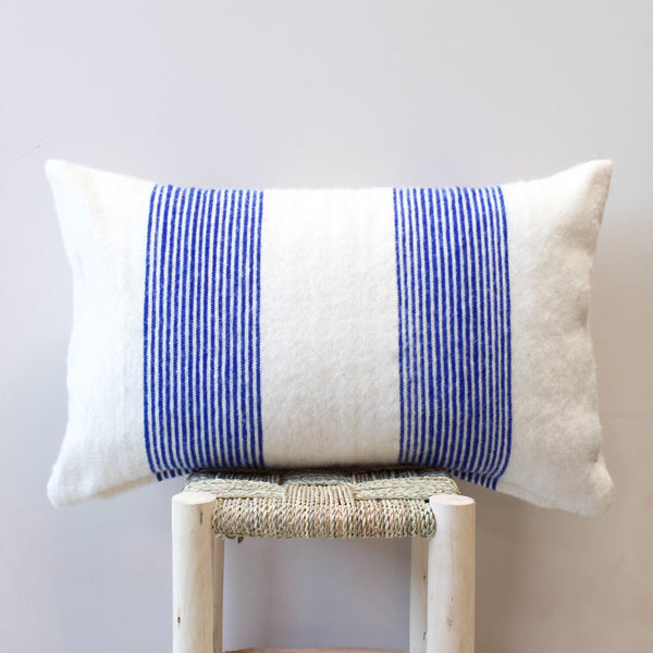Berber Kussen Streep Blauw - Sierkussens