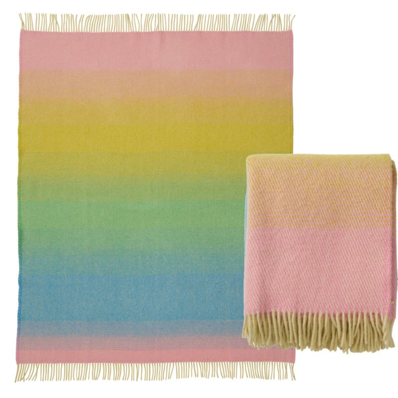 Klippan - Plaid Aurora - Pastel Dream - 100% lamswol - 130cm x 200cm