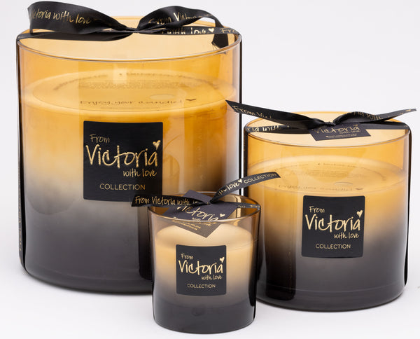 Victoria with love kaars - Zwart/Oranje - Stained glass