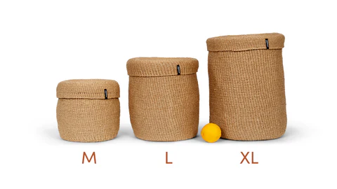 Mand met Deksel -Kiondo -Zwart-Medium
