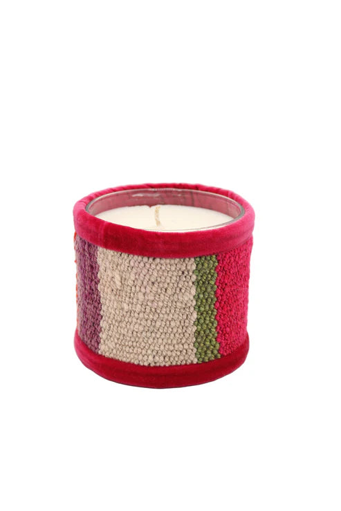 Bahia Mala kaars - Peru design kleur Fuccia - Maat S