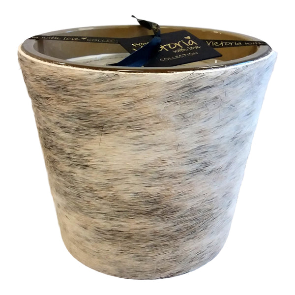 VICTORIA KAARS COW HIDE SALT & PEPPER - S