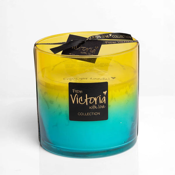 Victoria with love kaars - Blauw / Geel - Zomercollectie