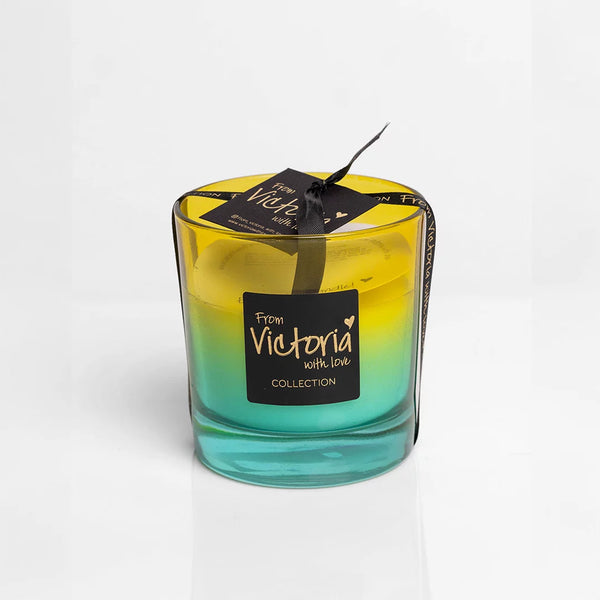 Victoria with love kaars - Blauw / Geel - Zomercollectie